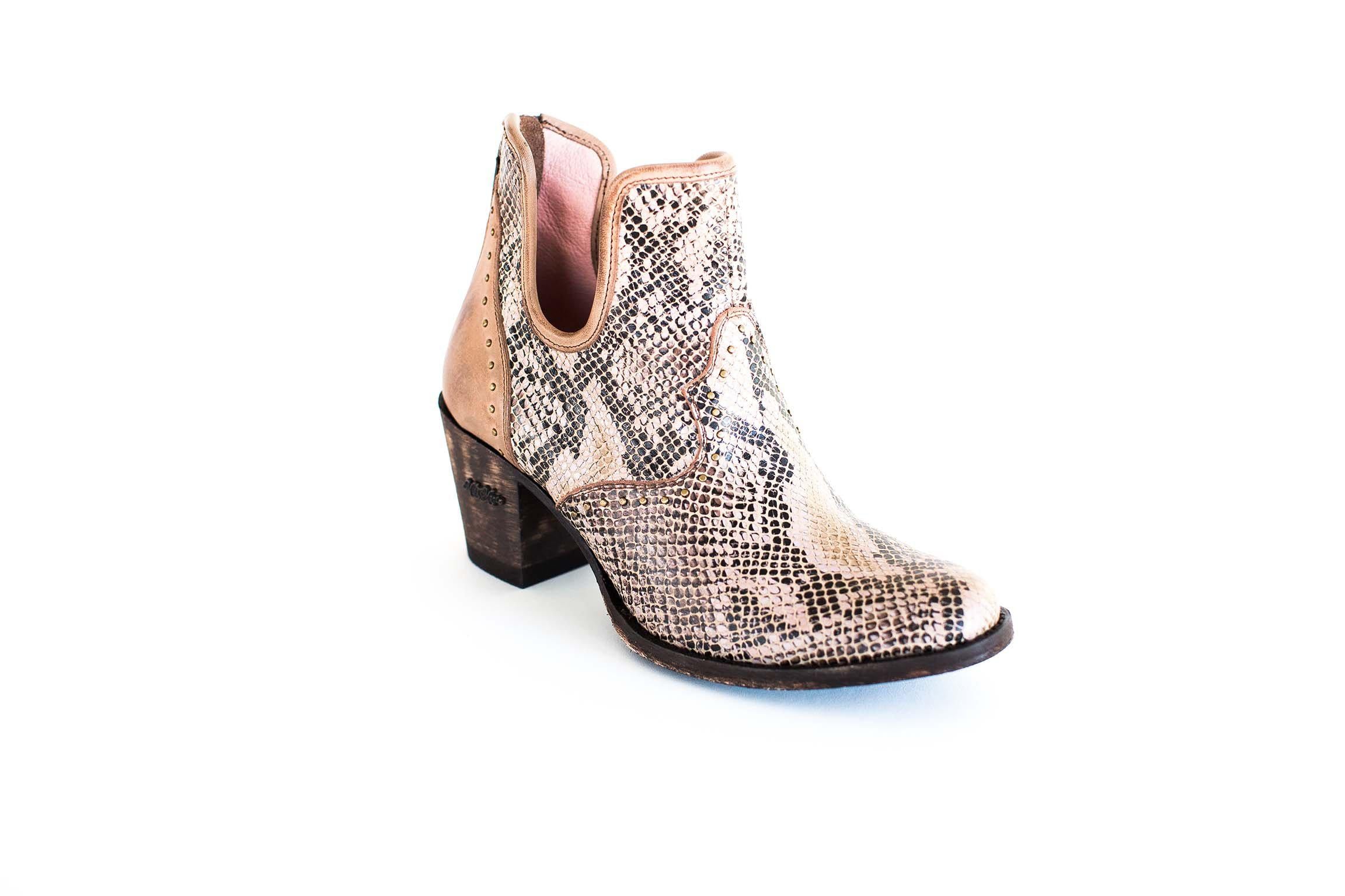 Miss Macie Boots Faith Collection - Honey Hush in Snake Skin