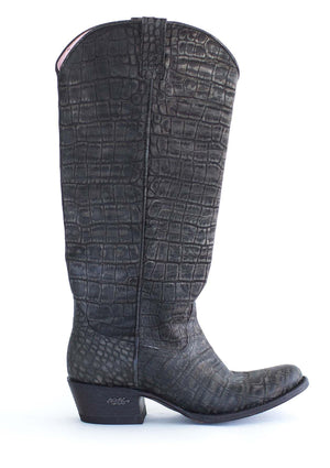 Miss Macie Boots Inspired Collection - What a Croc in Black