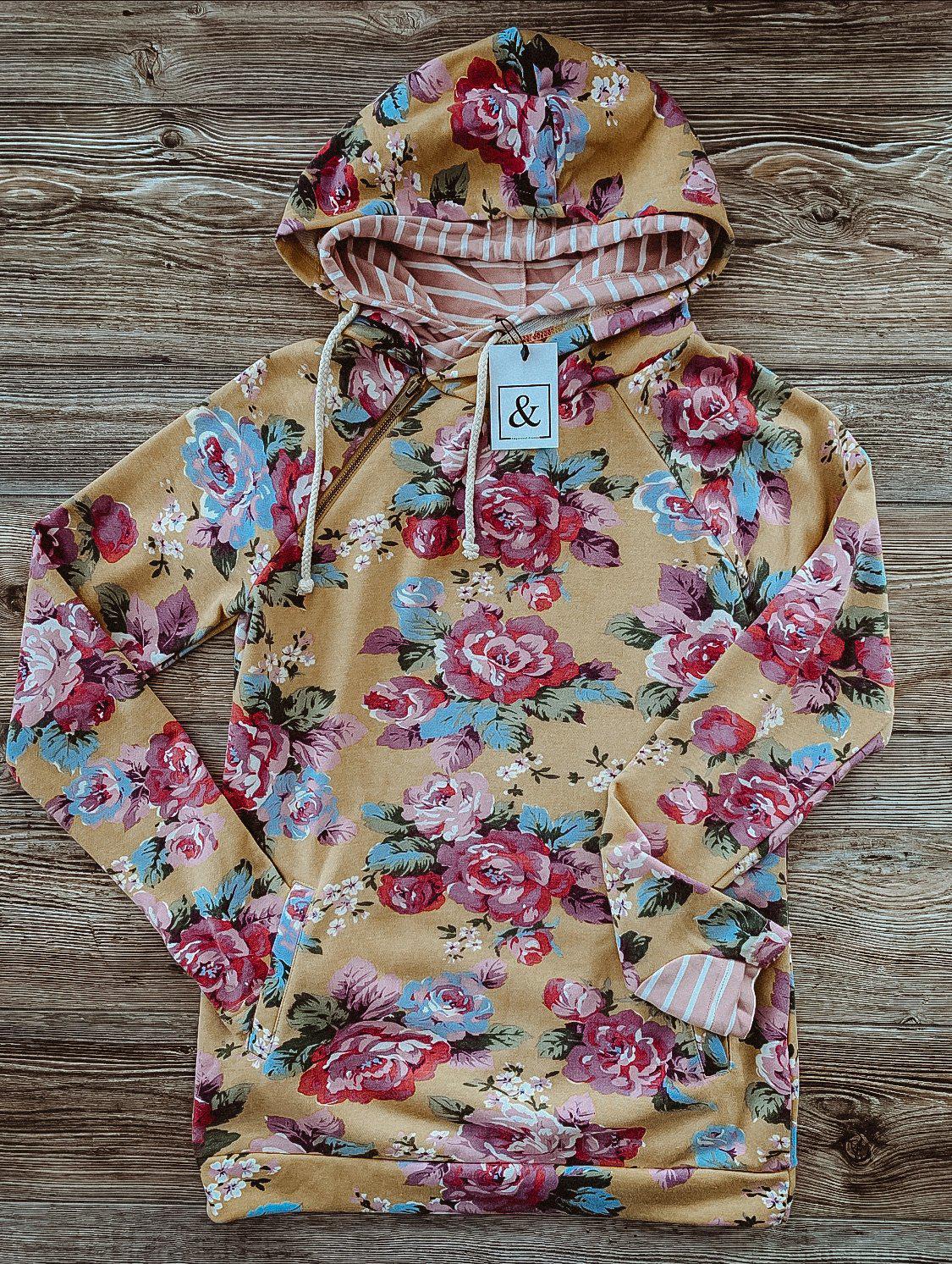 Ampersand Ave DoubleHood - Blooming Florals